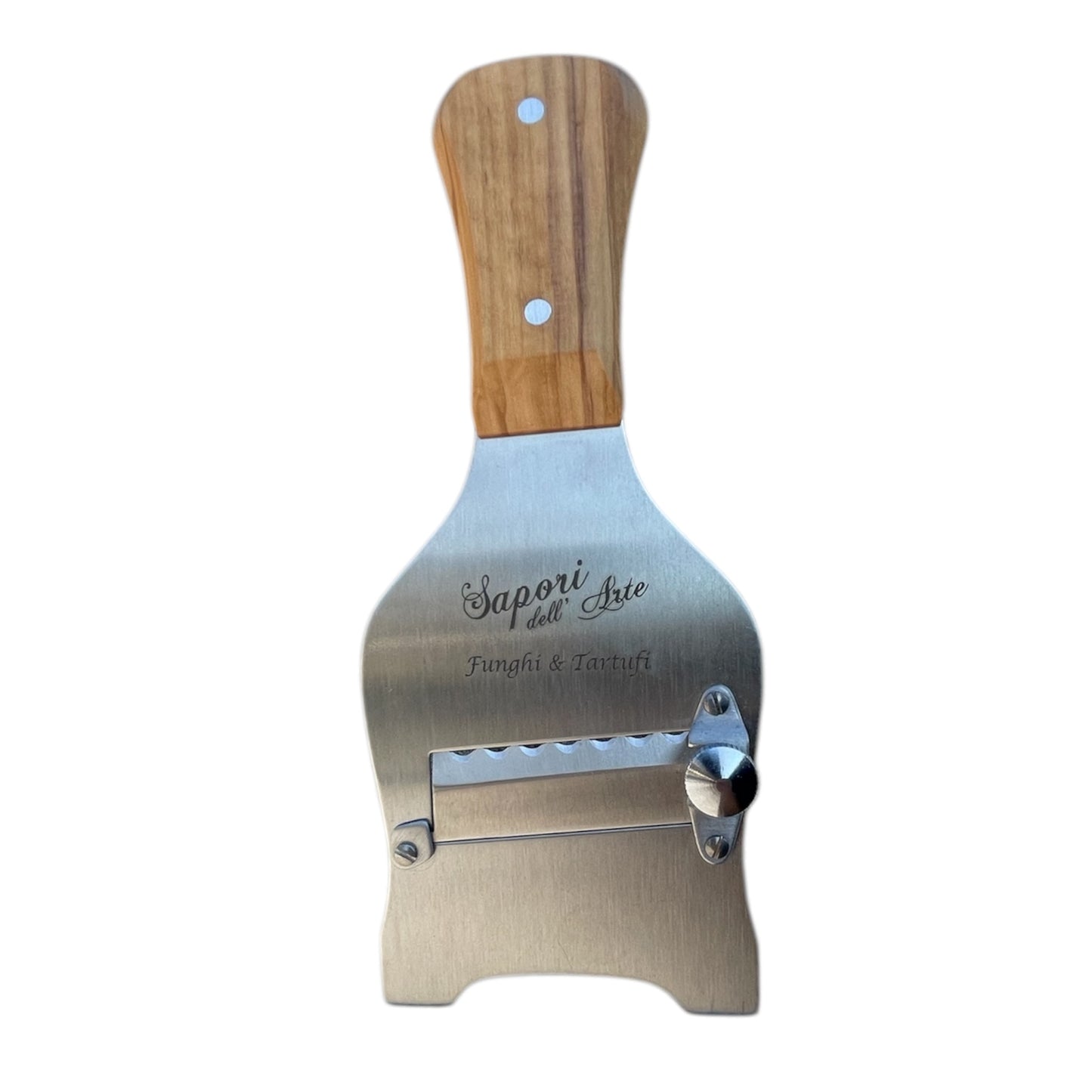 Affettatartufi manico ulivo lama seghettata