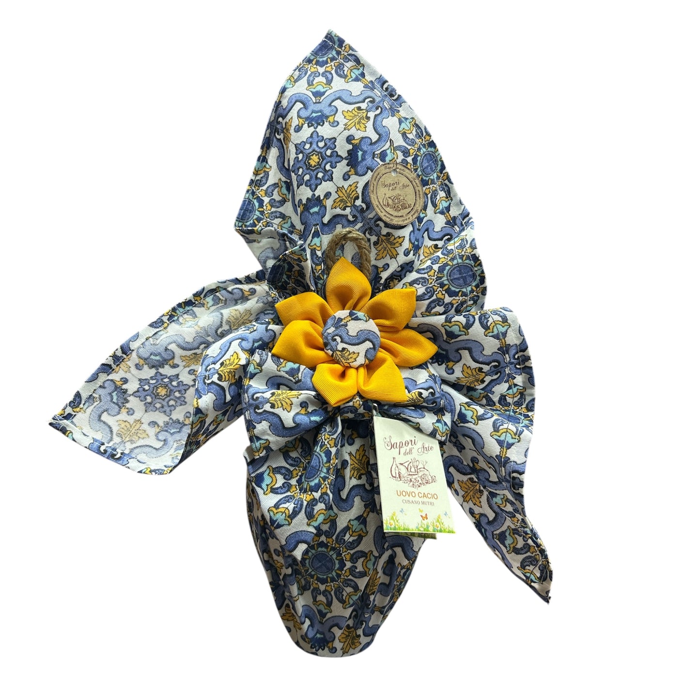 UovoCacio blu-giallo